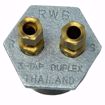 Picture of 14468 BECKETT DUPLEX BUSHING W/ 3/8 INCH MALE COMP 3-WAY TAP