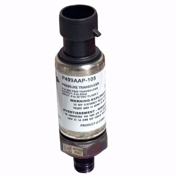 Picture of P499AAP-105C JOHNSON  PRESSURE TRANS 0-500 PSIG; 4-20 MA OUTPUT SIGNAL 1/8 NPTF EX