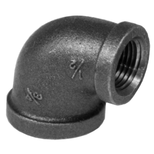 Picture of 1 X 1/2 BLACK RED. ELBOW