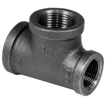 Picture of 1 X 1/2 X 1/2 BLK RED. TEE