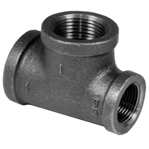 Picture of 1 X 3/4 X 1/2 BLK RED. TEE