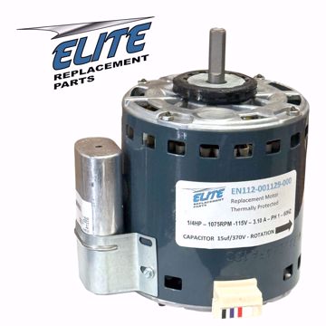 Picture of EN112-001129-000 ELITE MOTOR 1/4HP 1075RPM 115V 1PH REPLACES CARRIER 112-001129-000