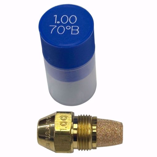 Picture of 00100-70B1 DELAVAN 1.00 GPH 70° B SOLID CONE NOZZLE W/ SINTERED FILTER