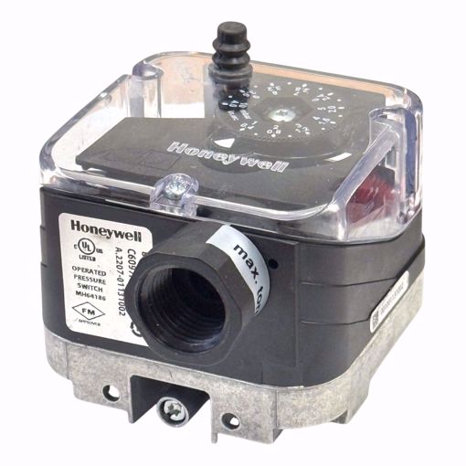 Picture of C6097A3095 HONEYWELL .4-4 IN WC BREAK ON FALL MANUAL RESET  PRESSURE SWITCH